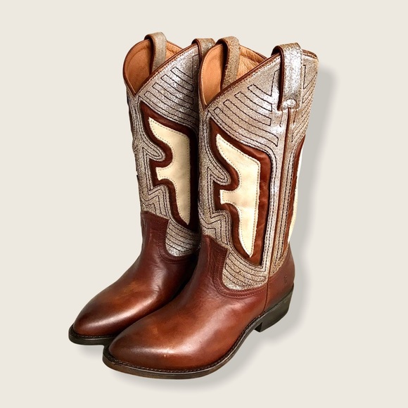 RARE Frye Billy Underlay Festival Cute Cowboy Boot - Picture 10 of 16